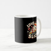 Mug Amour à la première tranche, mignon Humour amoureu (Devant droit)
