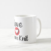 Mug Amour à Loom Knit (Devant droit)