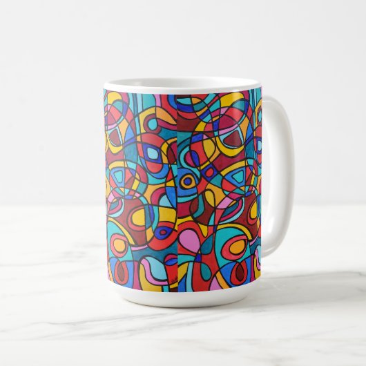 Mug Amour Abstrait (Devant droit)