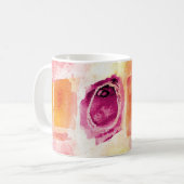 Mug Amour Abstrait Coloré Moderne à l'aquarelle (Devant gauche)