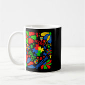 Mug Amour Accepter Comprendre Autisme Boho Fleur (Gauche)