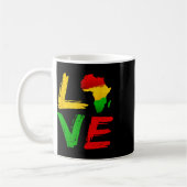Mug Amour Afrique Noir Histoire Mois Afro-Américain J (Gauche)