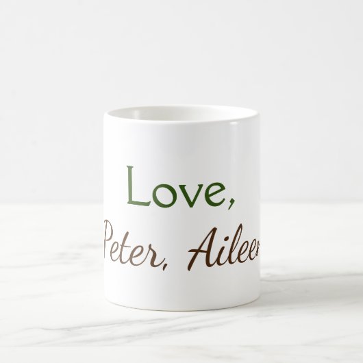 Mug amour ajouter un nom simple texte modifiable minim (Centre)