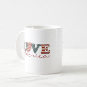 Mug Amour Amérique Fête de l'Indépendance (Devant gauche)