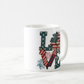 Mug Amour Amérique Fête de l'Indépendance (Devant droit)