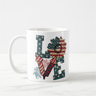 Mug Amour Amérique Fête de l'Indépendance