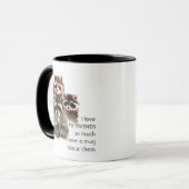 Mug Amour Amis tellement que je tellement amusant Cite (Devant gauche)