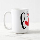 Mug Amour Amour Amour Coeurs (Gauche)