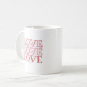 Mug Amour Amour Amour - Romantique (Devant gauche)