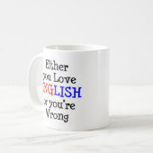 Mug amour anglais ou (Devant gauche)