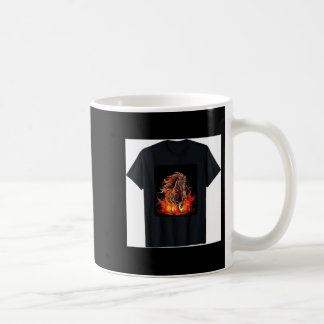 Mug Amour animal brûlant cool avec le feu et les flamm