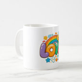 🌈💖 Mug "AMOUR" Arc-en-Ciel ☕✨ (Devant gauche)