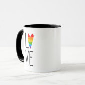 Mug Amour arc-en-ciel (Devant gauche)