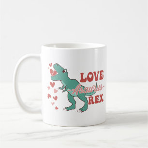 Mug Amour-Asaurus Rex drôle