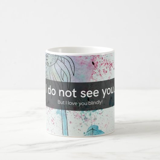 Mug Amour au-delà de la vue : Inspiration florale (Centre)