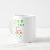 Mug Amour au premier octet (Devant gauche)