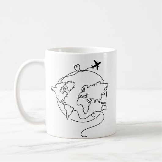 Mug 🌍 Amour autour du monde ✈️ (Gauche)
