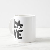Mug Amour avec le cheval occidental comme O (Devant gauche)