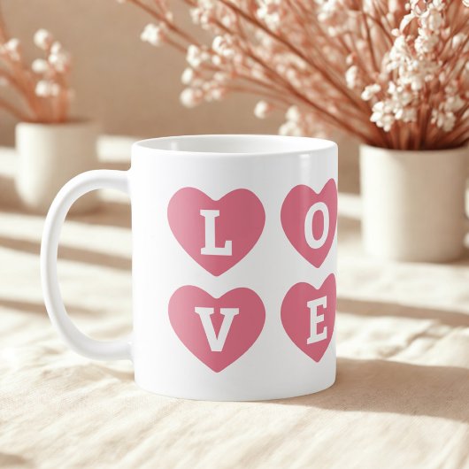 Mug Amour avec le nom du coeur