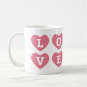 Mug Amour avec le nom du coeur (Gauche)