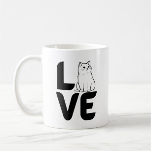 Mug Amour avec un chat comme O
