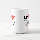 Mug Amour avec une caméra sur un (Centre)