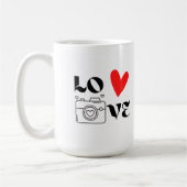 Mug Amour avec une caméra sur un (Gauche)