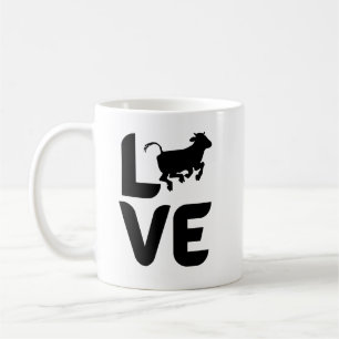 Mug Amour avec Vache qui Court – Café pour Amoureu
