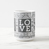 Mug AMOUR aztèque gris du motif | avec des photos (Centre)