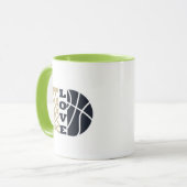 Mug amour basket-ball et balle bleue (Devant gauche)