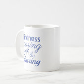 Mug Amour Bienveillance Bleu Inspirationnel (Devant gauche)