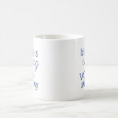 Mug Amour Bienveillance Bleu Inspirationnel (Centre)