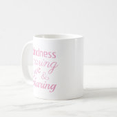 Mug Amour Bienveillance Élevé Rose (Devant gauche)