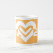 Mug Amour blanc et orange (Centre)