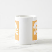 Mug Amour blanc et orange (Centre)