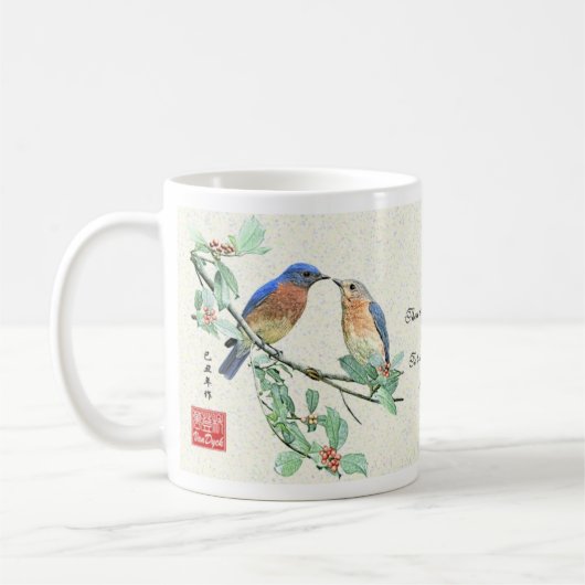 Mug "Amour" Bluebirds_Mug (Gauche)