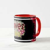 Mug Amour branché Vous Valentines Jour (Devant droit)