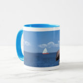 Mug Amour Brown de deux pélicans vous (Devant gauche)