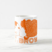 Mug AMOUR Brown en ORANGE (Centre)