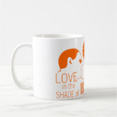 Mug AMOUR Brown en ORANGE (Gauche)