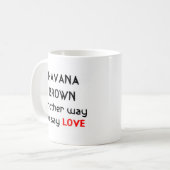 Mug amour brun havana (Devant gauche)