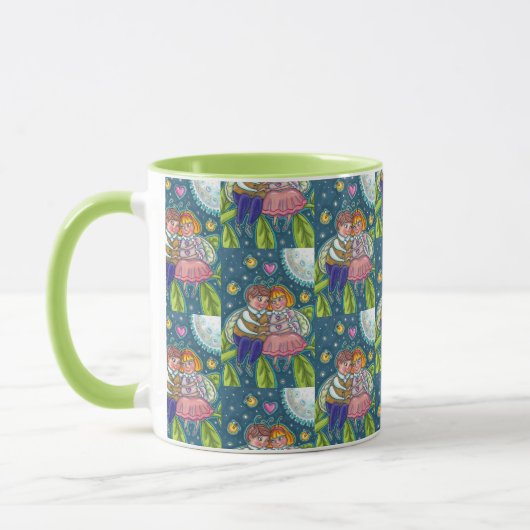 MUG AMOUR BUGS, FLIX & PLEINE LUNE, CUTE VALENTINE (Gauche)
