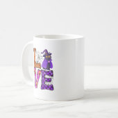 Mug Amour - Chat noir sorcière (Devant gauche)