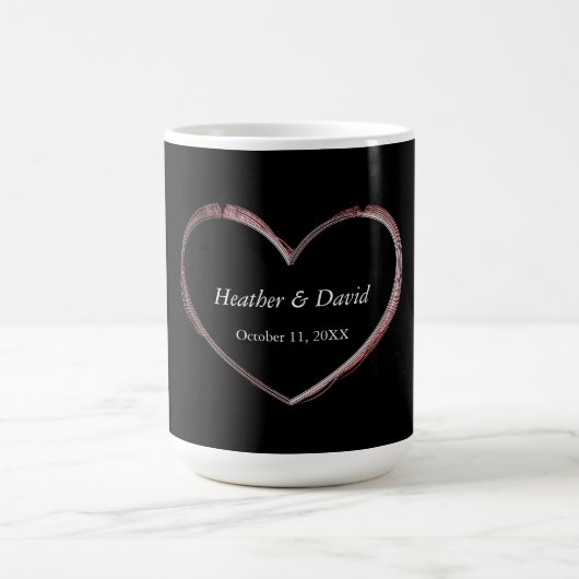 Mug Amour Coeur Attractif Charming Mariage (Centre)