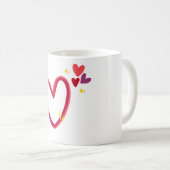 Mug Amour Cœur Rouge (Devant droit)