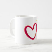 Mug Amour Cœur Rouge (Devant gauche)
