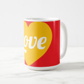 Mug Amour,cœur,sur mesure (Devant droit)