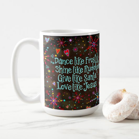 Mug Amour Comme Jésus vacances (Avec donut)