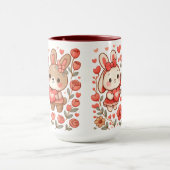 Mug Amour Couple de Lapins Adorables (Centre)