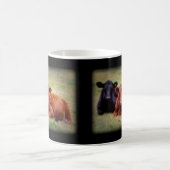 Mug Amour d'Angus - paire de bétail côte à côte (Centre)